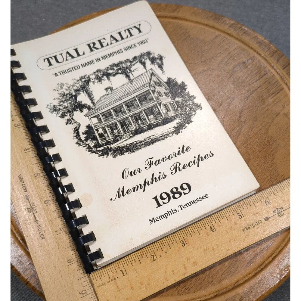 1989 Our Favorite Memphis‎ Recipes Cookbook Tual Realty Vintage Tennessee
